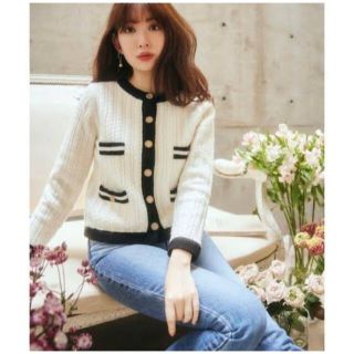 Her lip to - herlipto classic cable knit cardiganの通販 by fairy