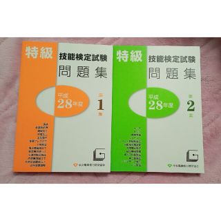 特級技能検定試験問題集 平成２８年度　第１集　第２集　２冊セット(資格/検定)