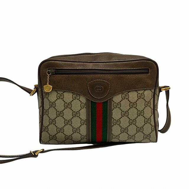 極美品 GUCCI グッチ オールドグッチ ヴィンテージ シェリーライン 万年筆 カートリッジ式 ブロンズ×グリーン×レッド×黒×ゴールド