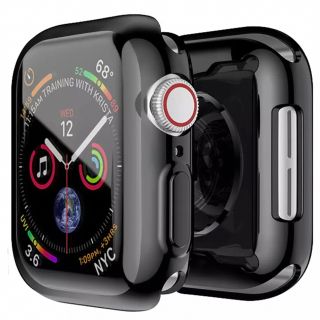 [新品]Apple Watch 全面保護 ブラック 4/5/6/SE 40mm(モバイルケース/カバー)