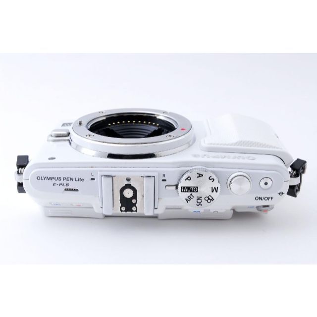 OLYMPUS(オリンパス)のOLYMPUS ミラーレス一眼 PEN E-PL6 ボディ ホワイトオリンパス スマホ/家電/カメラのカメラ(コンパクトデジタルカメラ)の商品写真