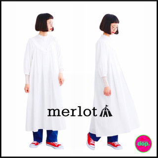 メルロー(merlot)の▼ merlot white one-piece ▼(ロングワンピース/マキシワンピース)