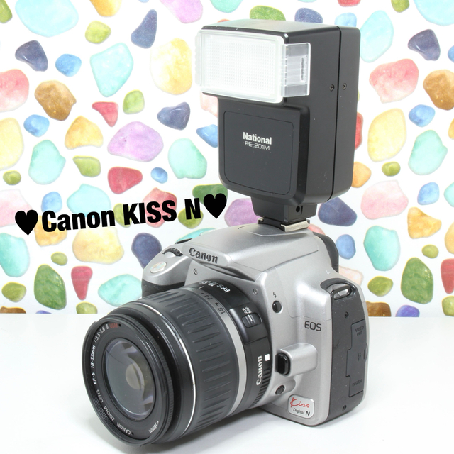 ♥︎Canon KISS N ◇カメラバッグ ◇ストロボセット ★おすすめ入門機 | フリマアプリ ラクマ