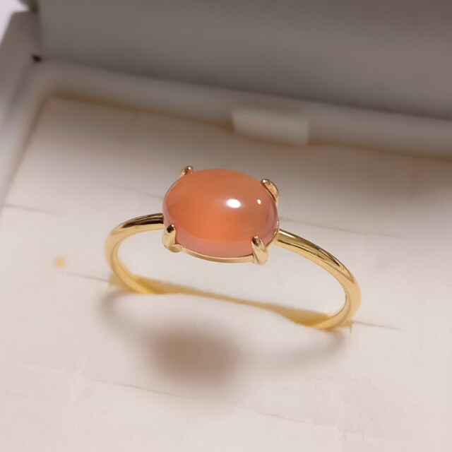 天然石　インカローズリング ハンドメイドのアクセサリー(リング)の商品写真