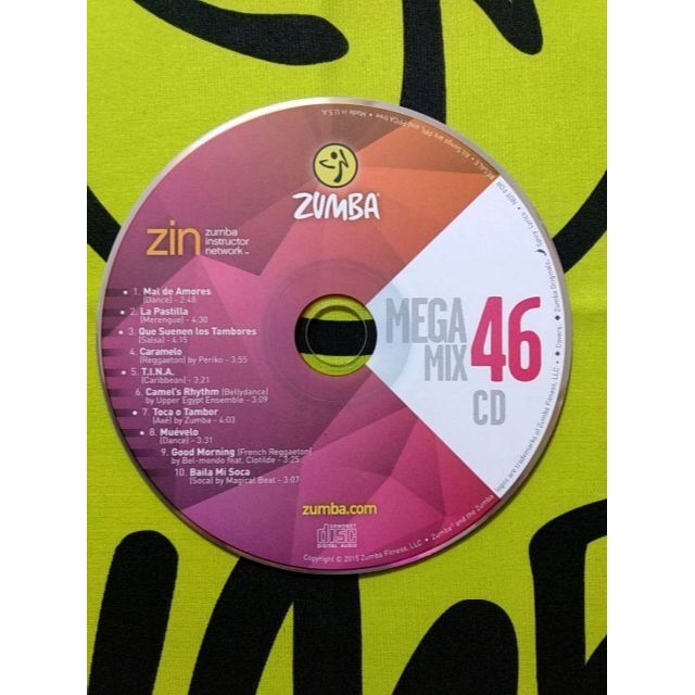 Zumba(ズンバ)のZUMBA ズンバ MEGAMIX46 メガミックス46 CD エンタメ/ホビーのCD(ポップス/ロック(洋楽))の商品写真