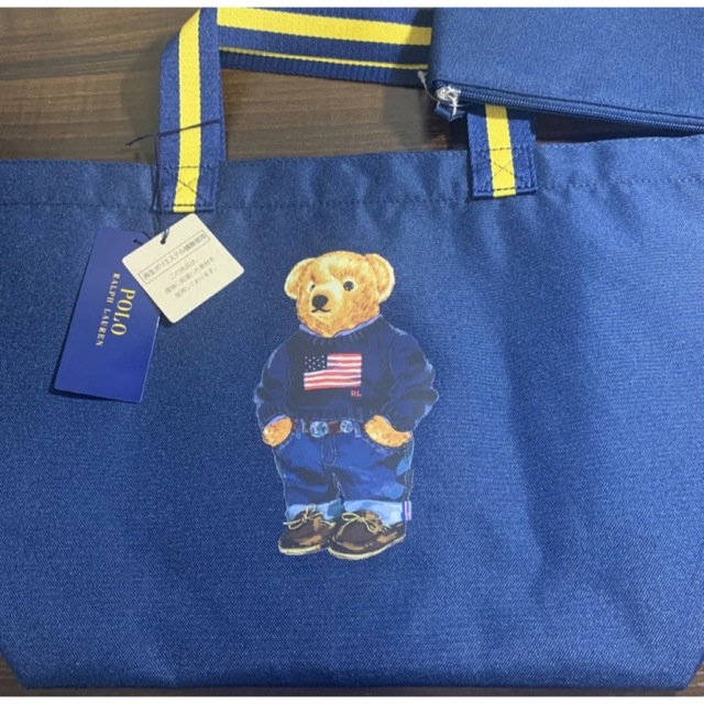 POLO RALPH LAUREN(ポロラルフローレン)の【伊勢丹で購入】未使用 ポロ ラルフローレントートバッグエコバッグ ポーチ付ベア レディースのバッグ(エコバッグ)の商品写真