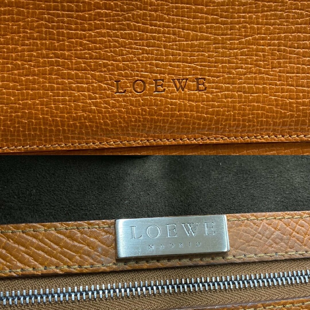 LOEWE - 極 美品 LOEWE ロエベ ロゴ レザー 本革 ミニ トートバッグ