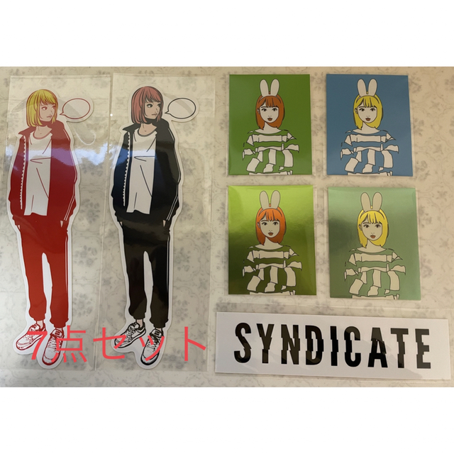 backside worksステッカー7点セットneofuk syndicate エンタメ/ホビーの美術品/アンティーク(版画)の商品写真