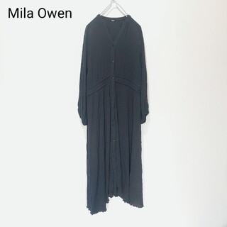 ミラオーウェン(Mila Owen)のMila Owen ミラオーウェン パフスリーブロングガウン(ロングワンピース/マキシワンピース)