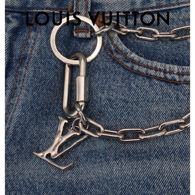 LOUIS VUITTON(ルイヴィトン)のLOUIS VUITTON ルイヴィトン キーチェーンLVシェイプ MP2619 メンズのファッション小物(ウォレットチェーン)の商品写真