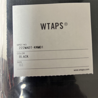 W)taps - Wtaps Ditch / Vest / Acrylic. Crst Blackの通販 by kei's