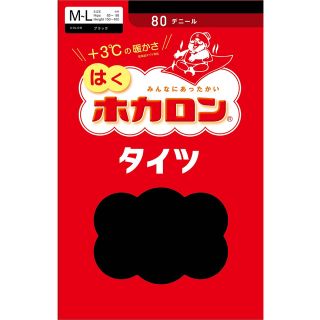 アツギ(Atsugi)のATSUGI アツギ はく ホカロン タイツ 80デニール L〜LL 2点セット(タイツ/ストッキング)