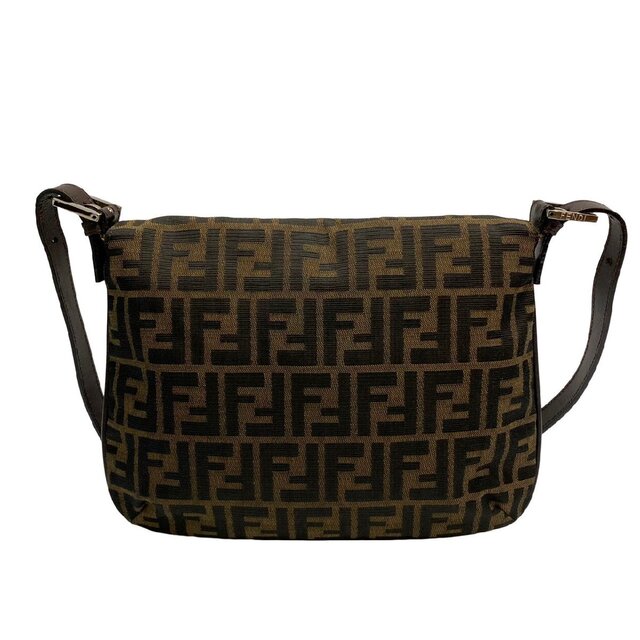 極 美品 保存袋付 FENDI フェンディ ズッカ FF ロゴ 金具 レザー
