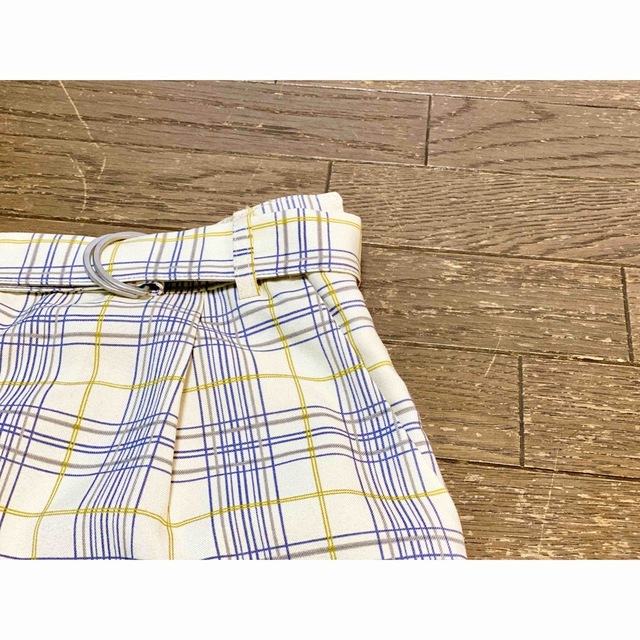 Techichi(テチチ)の【美品】te chichi 　ベルト付きロングタイトスカート スリット チェック レディースのスカート(ロングスカート)の商品写真