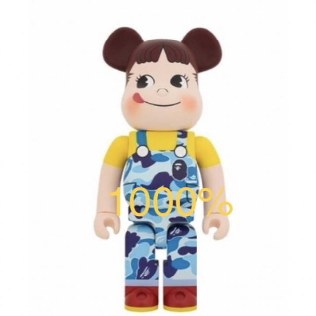 MEDICOM TOY(メディコムトイ)のBE@RBRICK  BAPE(R) × ペコちゃん 1000% ブルー　 エンタメ/ホビーのフィギュア(その他)の商品写真