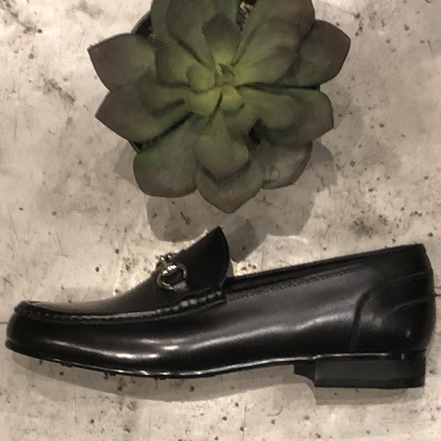 フランコルッチ　メンズ　革靴　ビット　ローファー　本革　日本製　クロ　26 メンズの靴/シューズ(スリッポン/モカシン)の商品写真