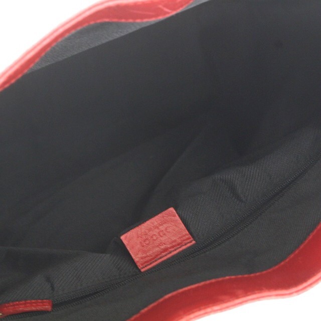 Gucci(グッチ)のグッチ GUCCI トートバッグ GGキャンバス レザー 赤 レッド ベージュ レディースのバッグ(トートバッグ)の商品写真