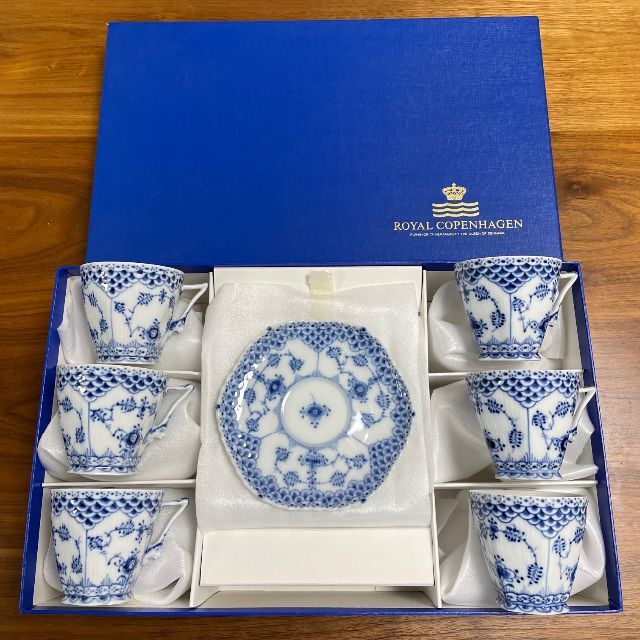 生まれのブランドで COPENHAGEN ROYAL - 6客セット カップ&ソーサー
