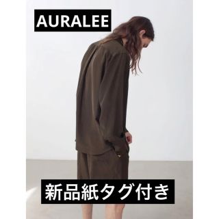 オーラリー(AURALEE)のオーラリー新品紙タグ付き★LIGHT SILK SHIRTSライトシルクシャツ(シャツ)