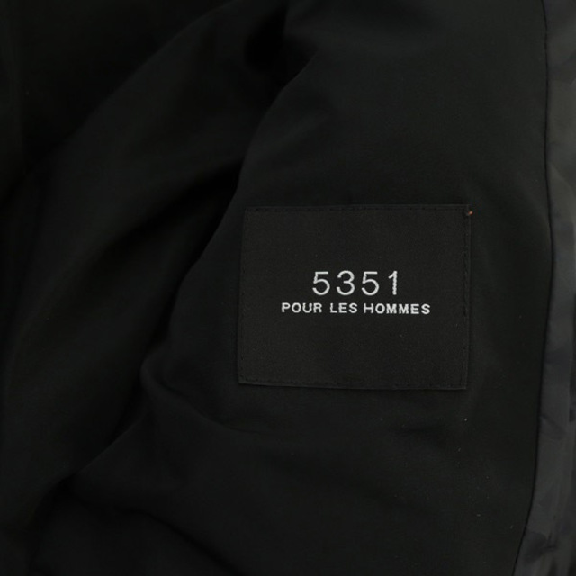 5351プールオム ダウンジャケット ジップアップ フード 迷彩柄 カモフラ