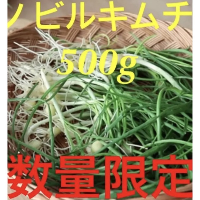 ノビルキムチ500g 食品/飲料/酒の食品(野菜)の商品写真