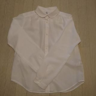 ユニクロ(UNIQLO)のユニクロ　ブラウス　白　150(ブラウス)