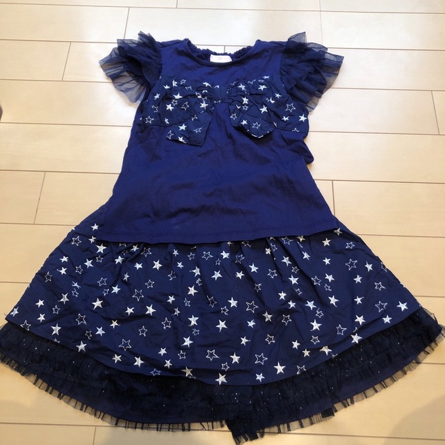 mezzo piano(メゾピアノ)のサイズ140 セットアップ キッズ/ベビー/マタニティのキッズ服女の子用(90cm~)(Tシャツ/カットソー)の商品写真