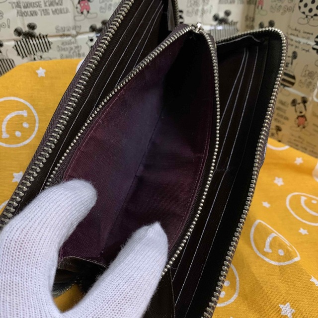 良品 ポールスミス ジップストローグレイン 長財布 ラウンドファスナー
