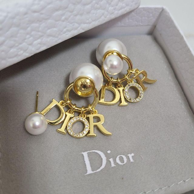 お得な】Dior - DIOR TRIBALES パールピアス トライバルピアス CD ...