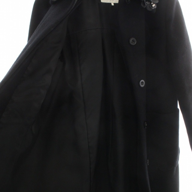 Chesty - Chesty 18AW ロングコート コート 襟装飾 ウール 0 黒