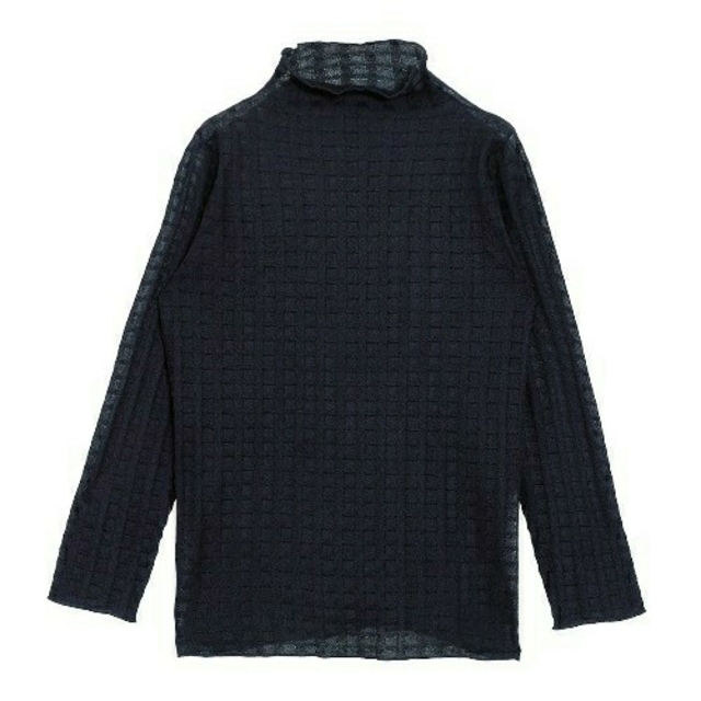 Ameri VINTAGE(アメリヴィンテージ)のAMERIPLAID SHEER TURTLE KNIT レディースのトップス(カットソー(長袖/七分))の商品写真