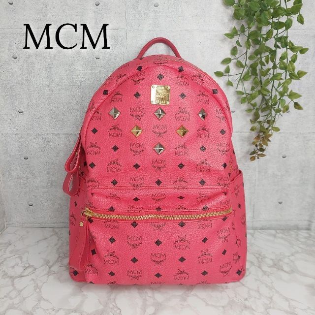 格安 MCM - エムシーエム MCM ロゴグラム ヴィセスト スタッズ