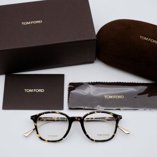 トムフォード(TOM FORD)のTOMFORD トムフォード TF5484 056 べっ甲柄 メガネ チタン(サングラス/メガネ)