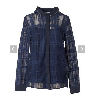 ブルネロクチネリ(BRUNELLO CUCINELLI)のファビアナフィリッピ　チェック柄ブラウス　インナー付　42 未使用(シャツ/ブラウス(長袖/七分))