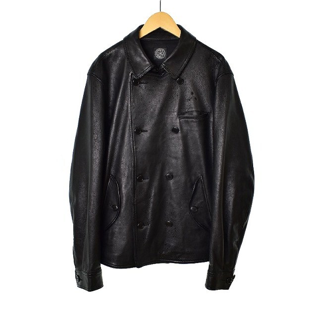 ポータークラシック SHEEP LEATHER DOUBLE JACKET 黒