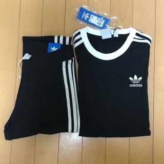 アディダス(adidas)のadidas Tシャツ　スパッツ　セット(Tシャツ(半袖/袖なし))