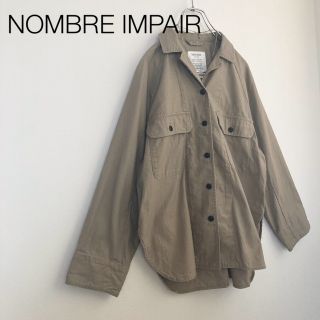 ノンブルアンベール(nombre impair)の★ノンブルアンペール★ラグランスリーブミリタリーシャツ ベージュ(シャツ/ブラウス(長袖/七分))