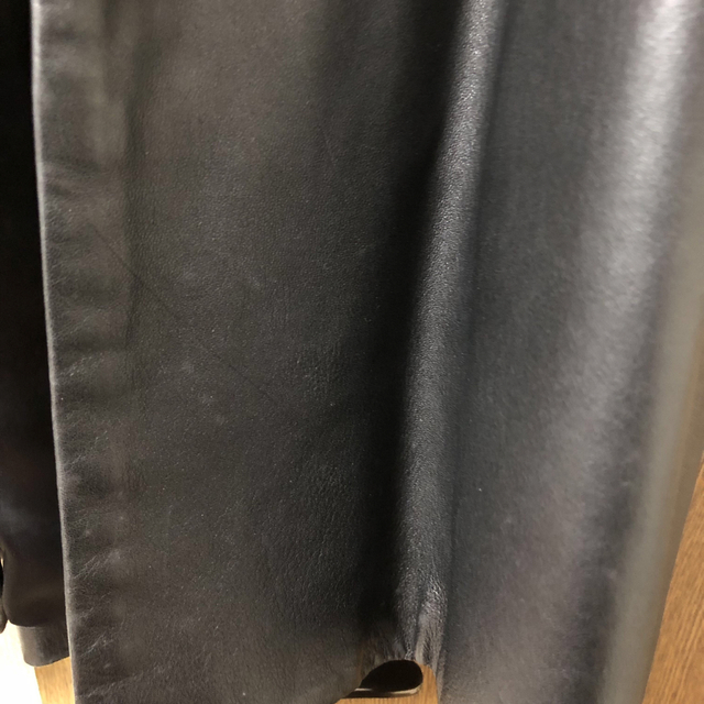 レザーコート　羊革　ブラック　CHRISTIAN AUJARD メンズのジャケット/アウター(レザージャケット)の商品写真