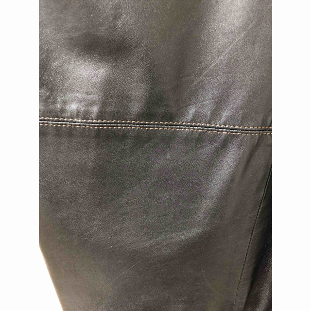 レザーコート　羊革　ブラック　CHRISTIAN AUJARD メンズのジャケット/アウター(レザージャケット)の商品写真