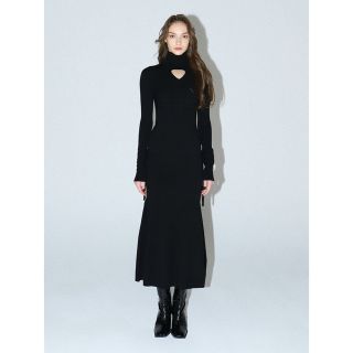 バブルス(Bubbles)のmelt the lady   drooping knit onepiece(ロングワンピース/マキシワンピース)