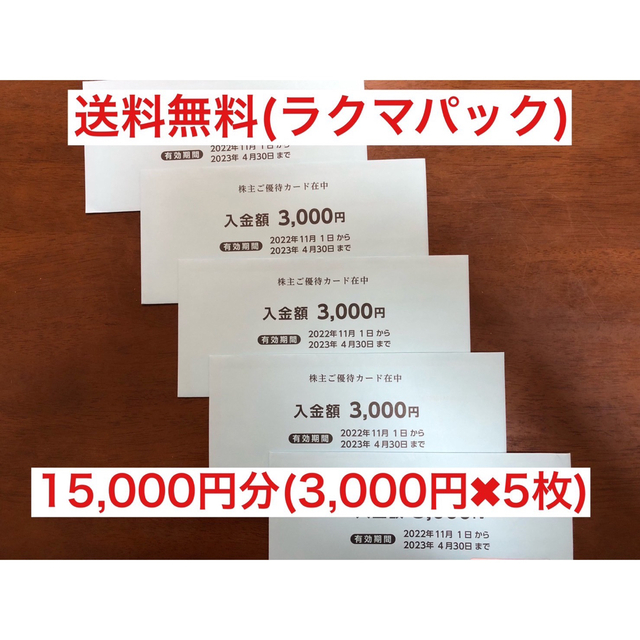 西松屋チェーン 株主優待、20000円分　未開封