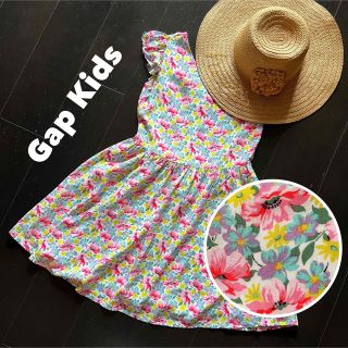 ギャップキッズ(GAP Kids)のギャップキッズ【未使用/タグなし】140cm 花柄フリルワンピース(ワンピース)