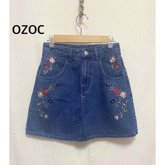 OZOC(オゾック)のOZOC オゾック  刺繍　スカート　サイズ38 レディースのスカート(ミニスカート)の商品写真