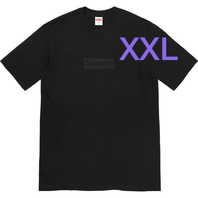 Supreme Tonal Box Logo Tee Black XXL