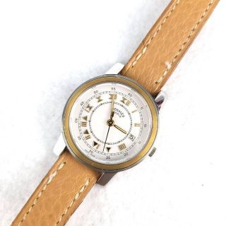 ☆【美品稼働品】エルメス HERMES キャリック ホワイト ゴールド-