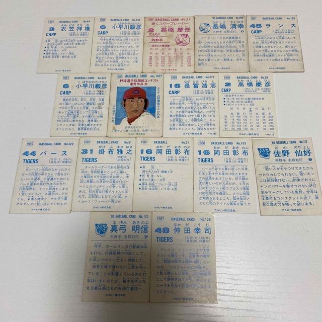 カルビープロ野球カード　レトロ　16枚セット　選択可能　⑤