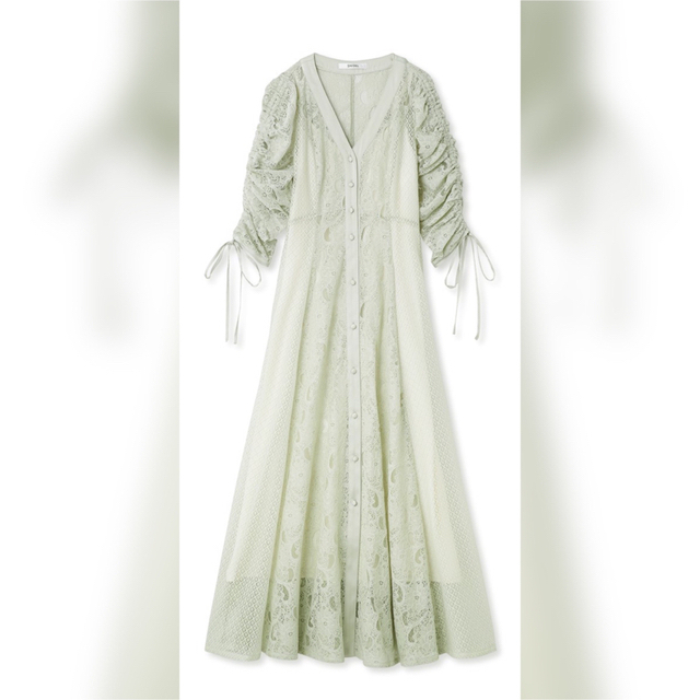 SNIDEL - ♡ 完売品新品タグ付き♪snidel パネルレースワンピース MINT ...