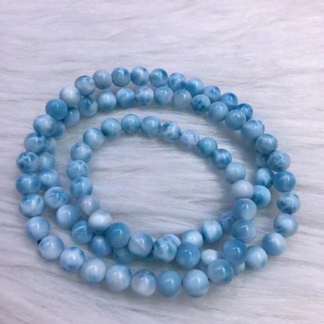 ⭐︎【天然】ラリマー ブレスレット 6.7mm-
