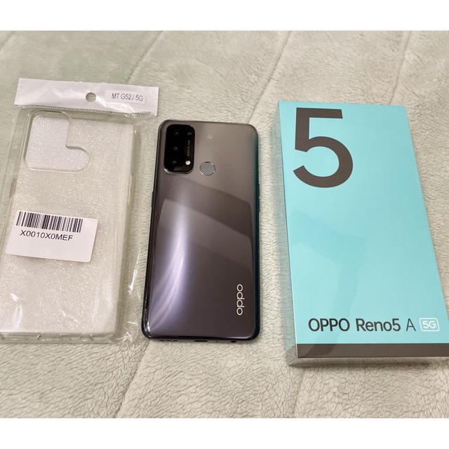 【新品未開封】OPPO Reno5 A シルバーブラック　SIMフリー残債なし