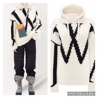 JW ANDERSON ジェイダブリューアンダーソン 新品 ニットパーカー S